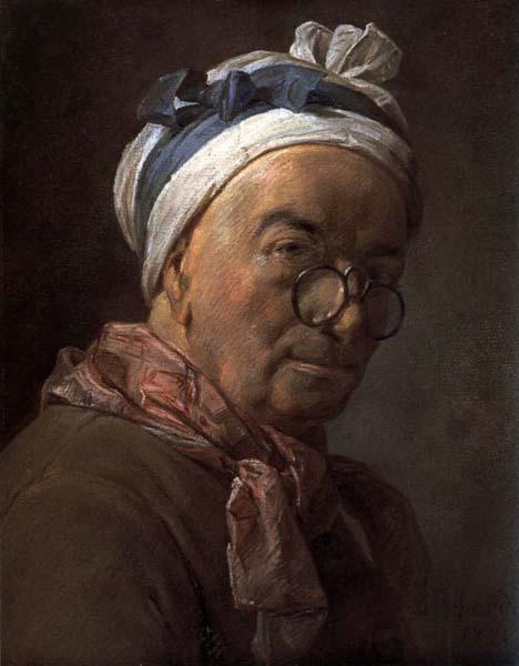 jean-Baptiste-Simeon Chardin Self-Portrait Sweden oil painting art